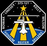 The mission logo for STS-121.
