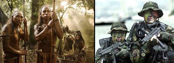 The Question of the Year: Who would win in a battle, the Indians or the commandos?  Hmmm... =)