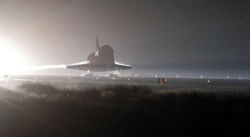 Space shuttle Atlantis lands at Kennedy Space Center in Florida...completing STS-115 on September 21, 2006.