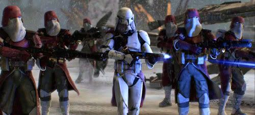 Commander Bacara and his troops turn on Jedi Master Ki-Adi-Mundi in 'Revenge of the Sith'.