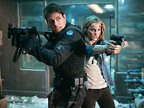 Tom Cruise and Keri Russell in M:I:3.
