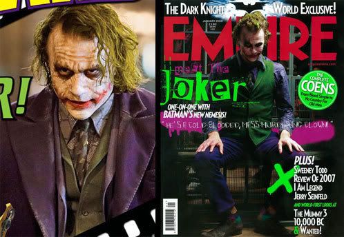 Heath Ledger's 2008 portrayal as The Joker.