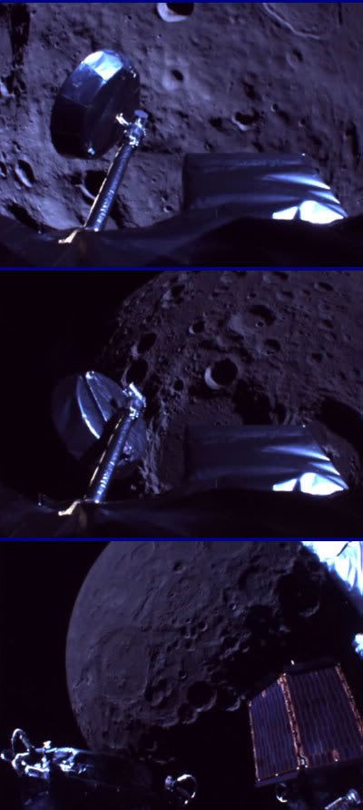 Kaguya lunar images montage