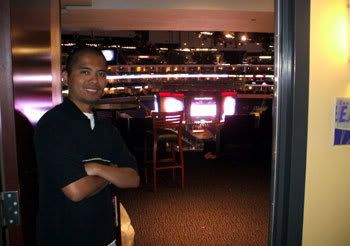 Posing in the luxury suite that I watched Game 3 in at STAPLES Center.