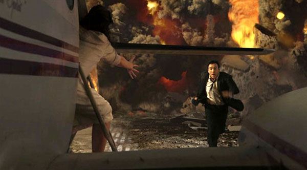John Cusack tries to flee from the supervolcano at Yellowstone National Park in '2012'.