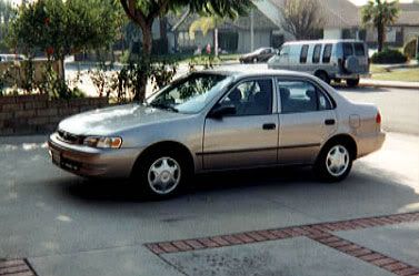 My 1998 Toyota Corolla...back when it was all new and spiffy.