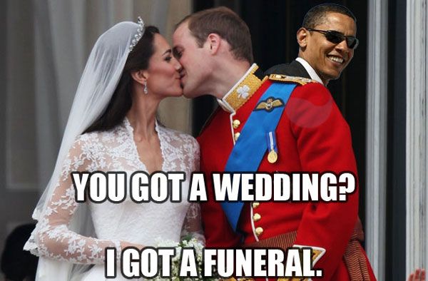 As if the royal wedding wasn't trivial enough...