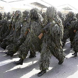 Iranian soldiers trying to impersonate Swamp Thing...