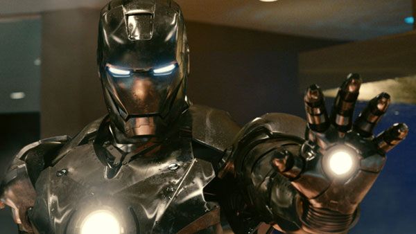 Lt. Col. James Rhodes dons the pre-War Machine Mark II suit in IRON MAN 2.