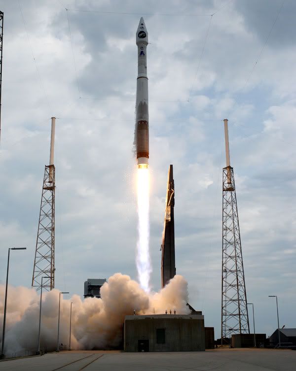 The LUNAR RECONNAISSANCE ORBITER (or LRO) is launched from Cape Canaveral Air Force Station in Florida on June 18, 2009.