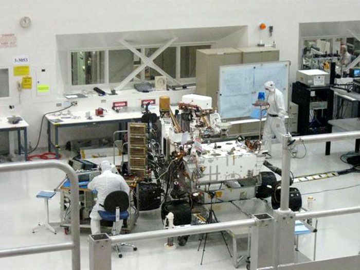 The Remote Sensing Mast is successfully installed on the CURIOSITY Mars Rover.