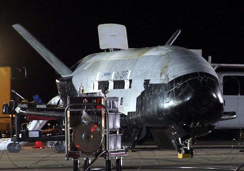 The OTV on the runway at Vandenberg Air Force Base, California...after returning home from space on December 3, 2010.