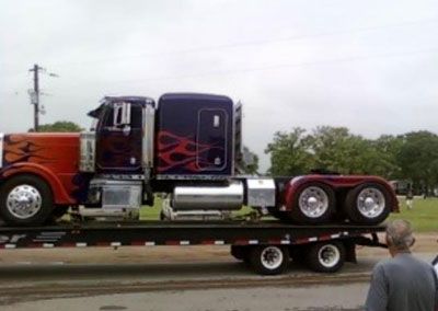 The Peterbilt truck that's been the vehicle mode for OPTIMUS PRIME in all three Transformers films.