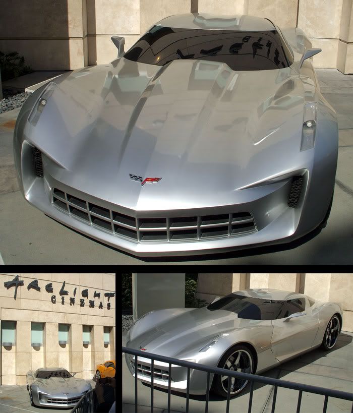 The Corvette Stingray that represents Sideswipe in TRANSFORMERS 2.