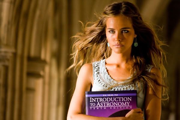 Isabel Lucas, who plays Sam's college classmate, Alice (a Decepticon 'Pretender').