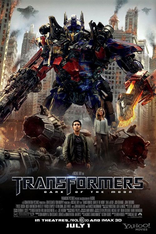 TRANSFORMERS: DARK OF THE MOON theatrical poster.