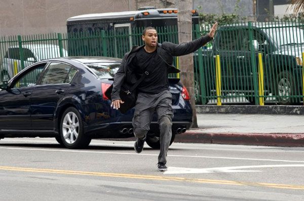 T.I. channels Jet Li/Jackie Chan/Chuck Norris/Jason Statham/Spider-Man in this scene from TAKERS.