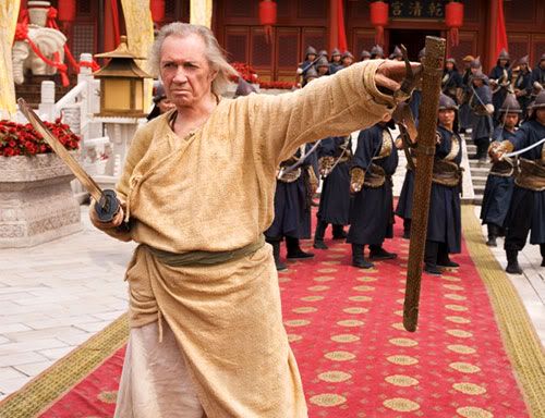 David Carradine in the 2008 TV miniseries, SON OF THE DRAGON.