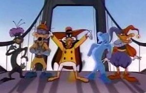 NegaDuck and his evil posse: the Fearsome Five.