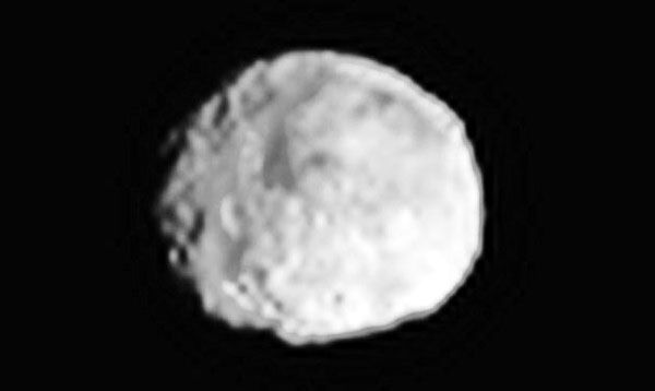 An image of asteroid Vesta that was taken by the Dawn spacecraft on June 24, 2011.