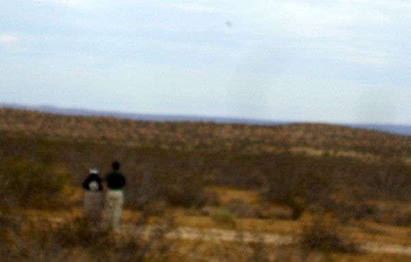 A photo I took of, um, space shuttle Discovery landing at Edwards Air Force Base in California, on September 11, 2009.