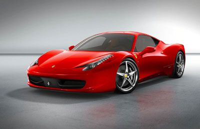 The Ferrari 458 Italia that will be the vehicle mode for a new Autobot character in Transformers 3.