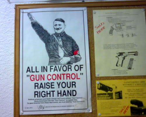 What an odd way to advocate gun control...