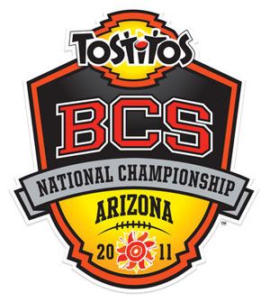 Logo for the 2011 BCS National Championship Game in Glendale, Arizona.