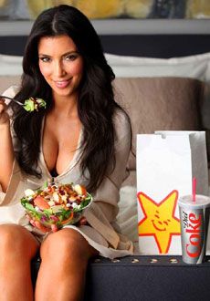 Kim Kardashian loves salads.