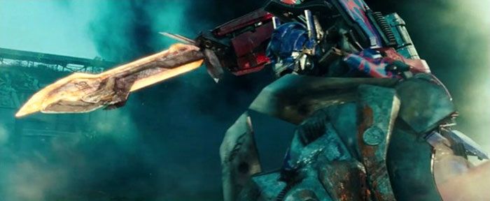 Optimus Prime gets ready to rumble in TRANSFORMERS: DARK OF THE MOON.