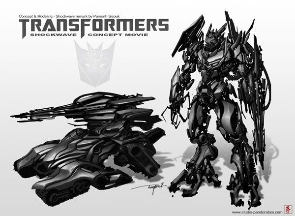 Another art concept of Shockwave for TRANSFORMERS 3.