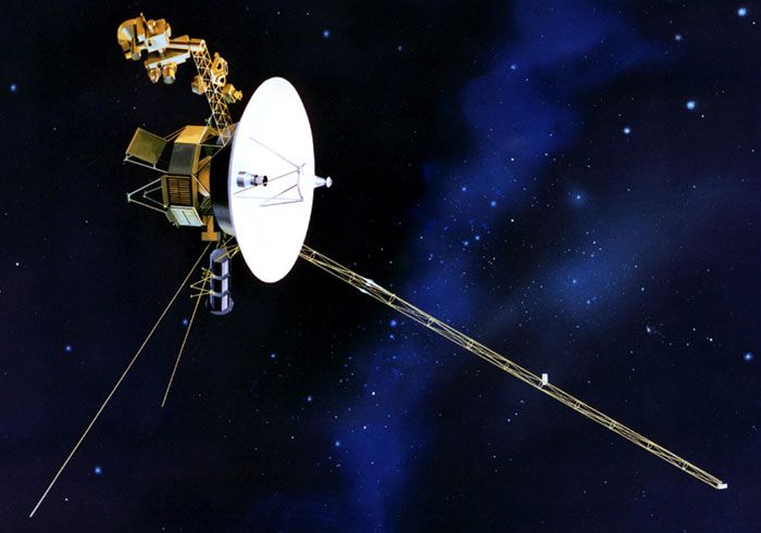 An art concept of the Voyager 1 spacecraft.