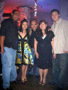 Posing with Carlos, Sonia, Sarina and Hao at the Orchid Lounge in Los Angeles.