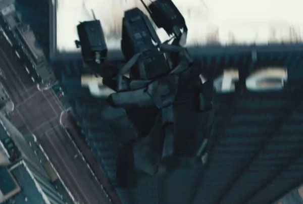 The Bat, the Dark Knight's aerial assault vehicle, flies into action in THE DARK KNIGHT RISES.