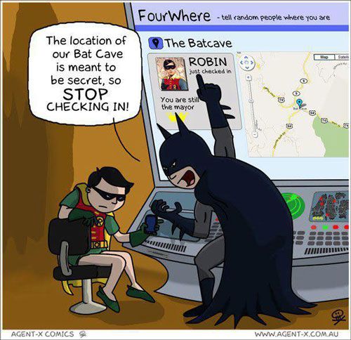 Batman apparently isn't very fond of iPhone apps.