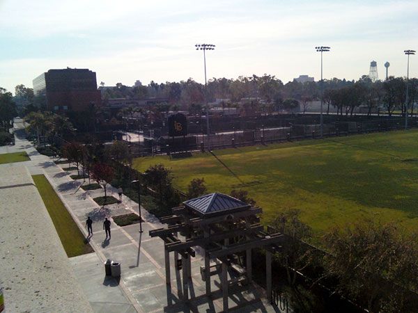 A pic I took of the lower campus at Long Beach State, on January 5, 2013.