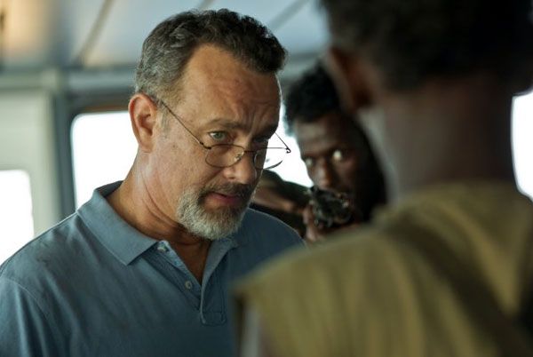 Aboard the bridge of the cargo ship MV Maersk Alabama, Captain Richard Phillips (Tom Hanks) confronts the Somali pirate leader Muse (Barkhad Abdi) in CAPTAIN PHILLIPS. Aboard the bridge of the cargo ship MV Maersk Alabama, Captain Richard Phillips (Tom Hanks) confronts the Somali pirate leader Muse (Barkhad Abdi) in CAPTAIN PHILLIPS.