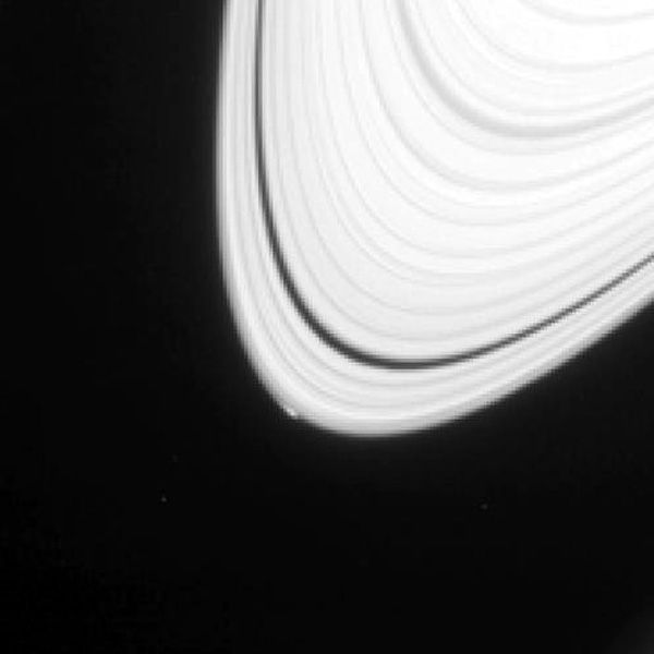 A close-up of Saturn's A ring...taken by NASA's Cassini spacecraft on April 15, 2013.
