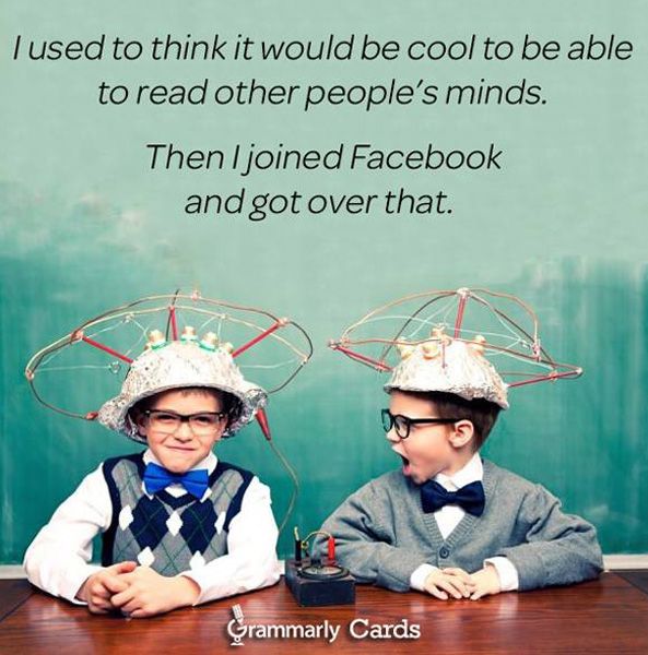 Facebook, Myspace and other social network sites have taken the fun out of telepathy...if it were real.