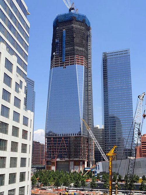 The 1 World Trade Center as of July 10, 2011.