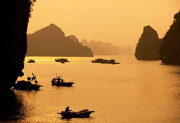 Halong Bay in Vietnam.