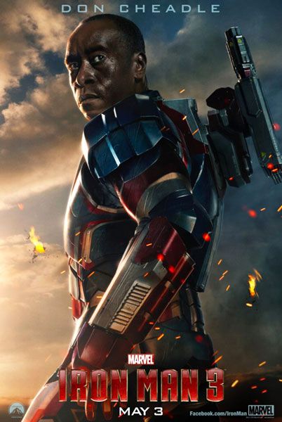 An IRON MAN 3 teaser poster featuring Iron Patriot. An IRON MAN 3 teaser poster featuring Iron Patriot.