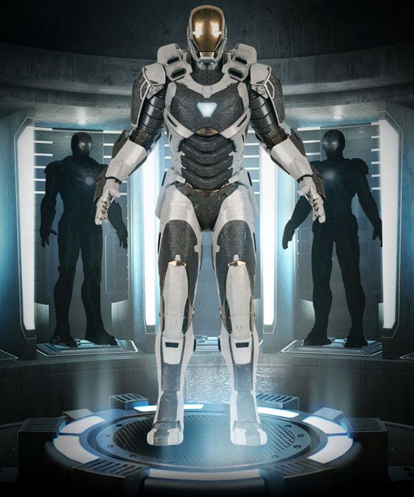 An IRON MAN 3 promo featuring the Deep Space Armor.