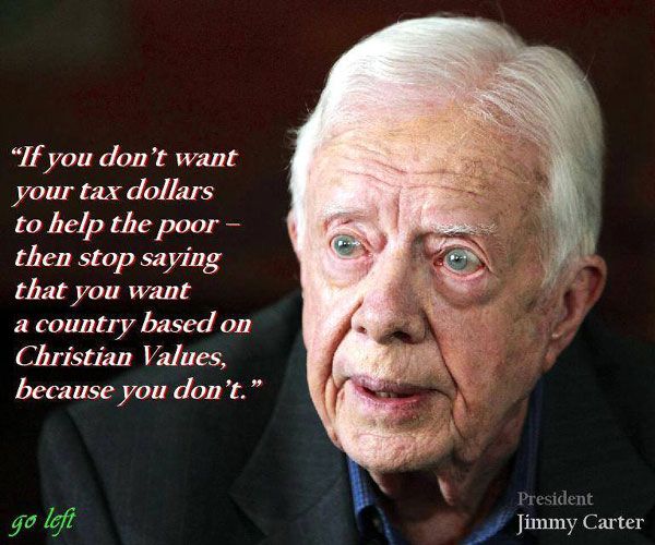 Jimmy Carter has a point.