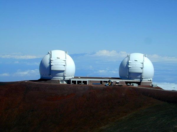 The Keck telescopes atop Mauna Kea in Hawaii have been used to confirm planetary discoveries made by the Kepler spacecraft.