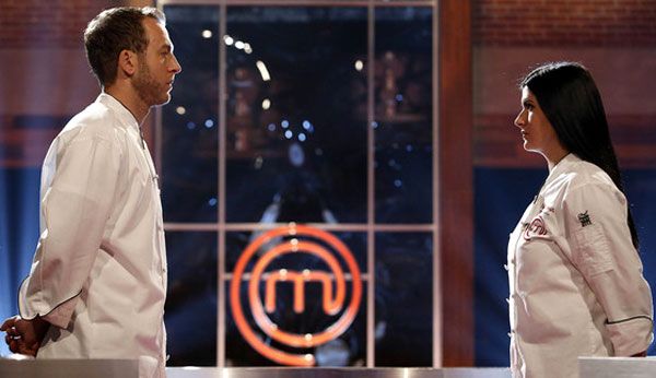 Luca Manfé competes against Natasha Crnjac in the Season 4 finale of FOX's MASTERCHEF...on September 11, 2013.