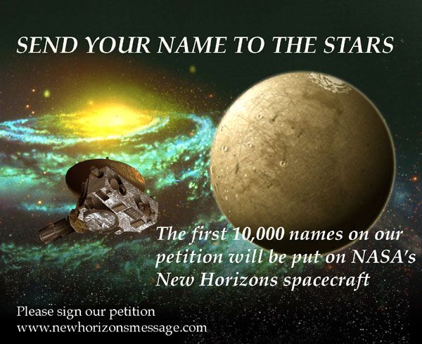 Support the NEW HORIZONS MESSAGE INITIATIVE.