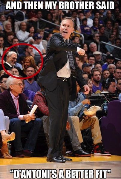 So I wonder what Phil Jackson and Jeanie Buss are saying behind Antoni's (there's no 'D') back?