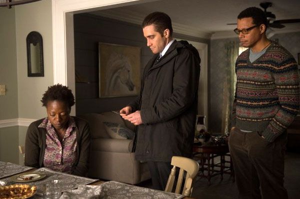 Detective Loki (Jake Gyllenhaal) questions Nancy Birch (Viola Davis) and her husband Franklin (Terrence Howard) in PRISONERS. Detective Loki (Jake Gyllenhaal) questions Nancy Birch (Viola Davis) and her husband Franklin (Terrence Howard) in PRISONERS.