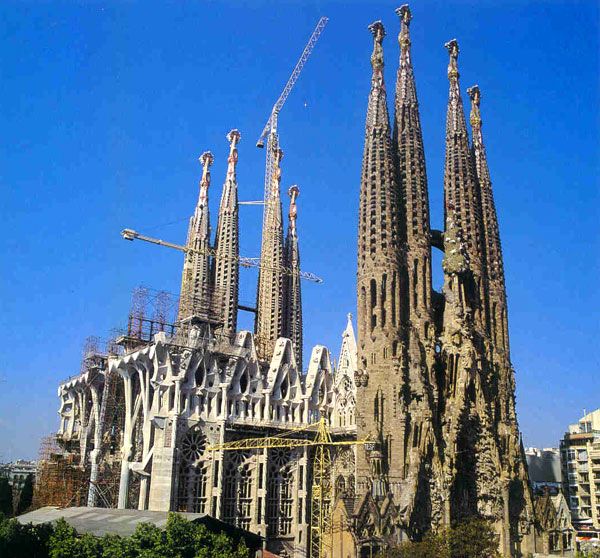 The Temple Sagrada Família...which has been in construction since 1882.